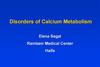 Disorders of Calcium Metabolism