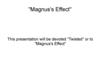 Magnus's Effect