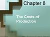 The costs of production. Chapter 8