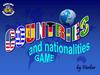 Countries and nationalities game