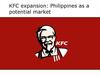 KFC expansion: Philippines as a potential market