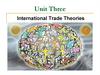 Unit Three. International Trade Theories