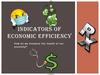 Indicators of economic efficiency