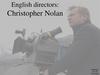 English directors: Christopher Nolan