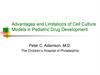 Advantages and Limitations of Cell Culture Models in Pediatric Drug Development