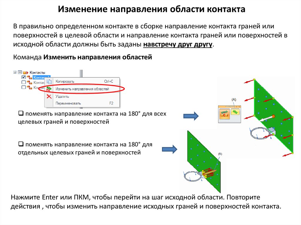 Согласно направления или направлению