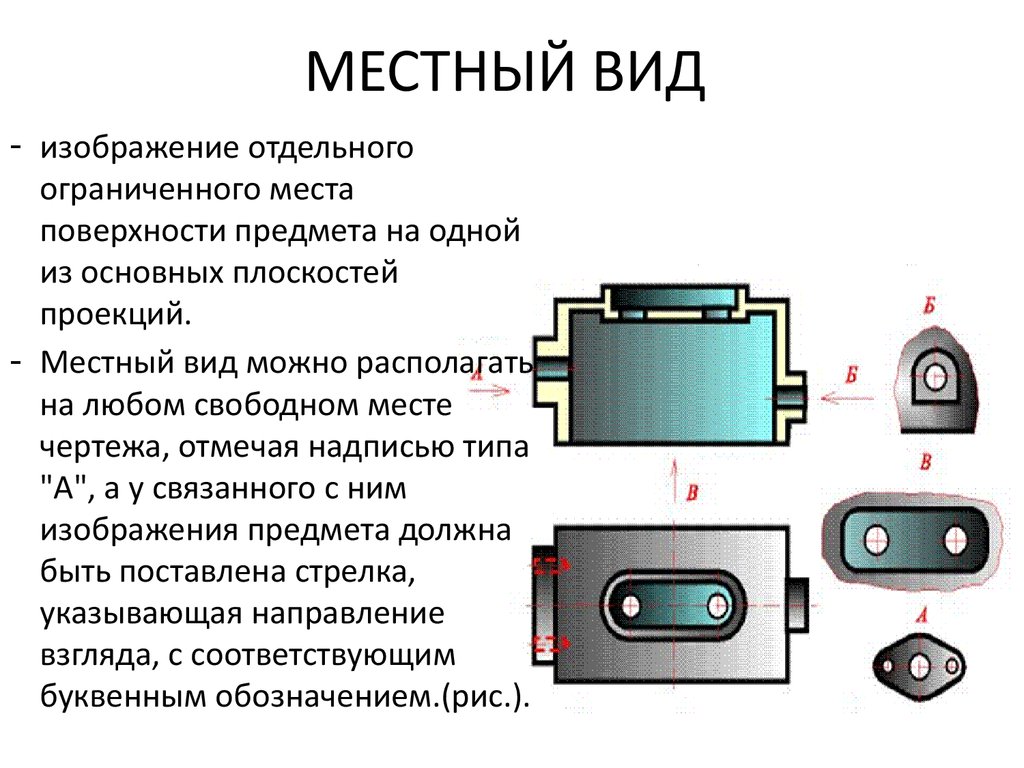 Какое изображение называется местным видом