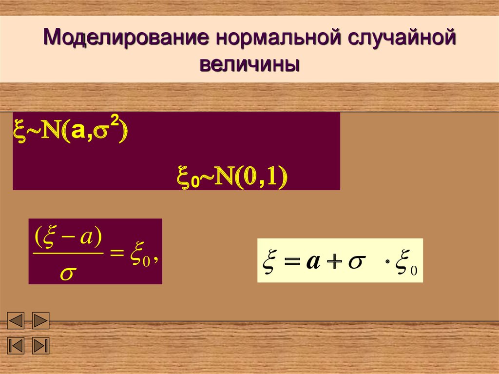 Моделирование случайных событий