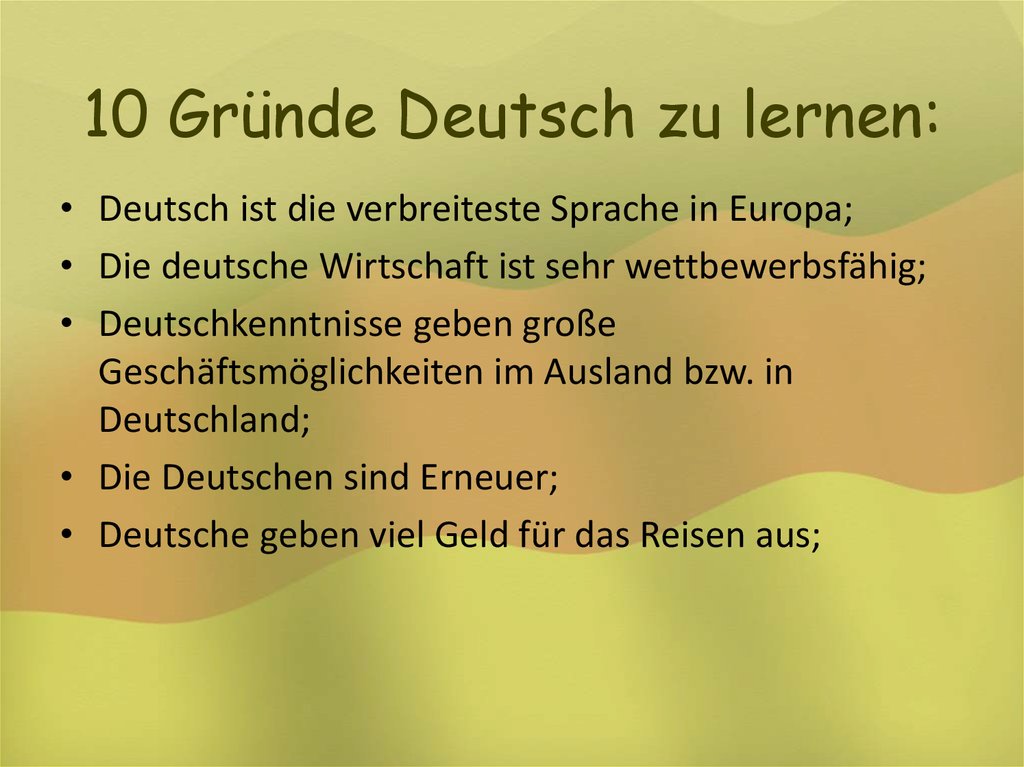 Ist deutsch