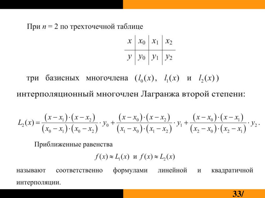 Численное интегрирование презентация