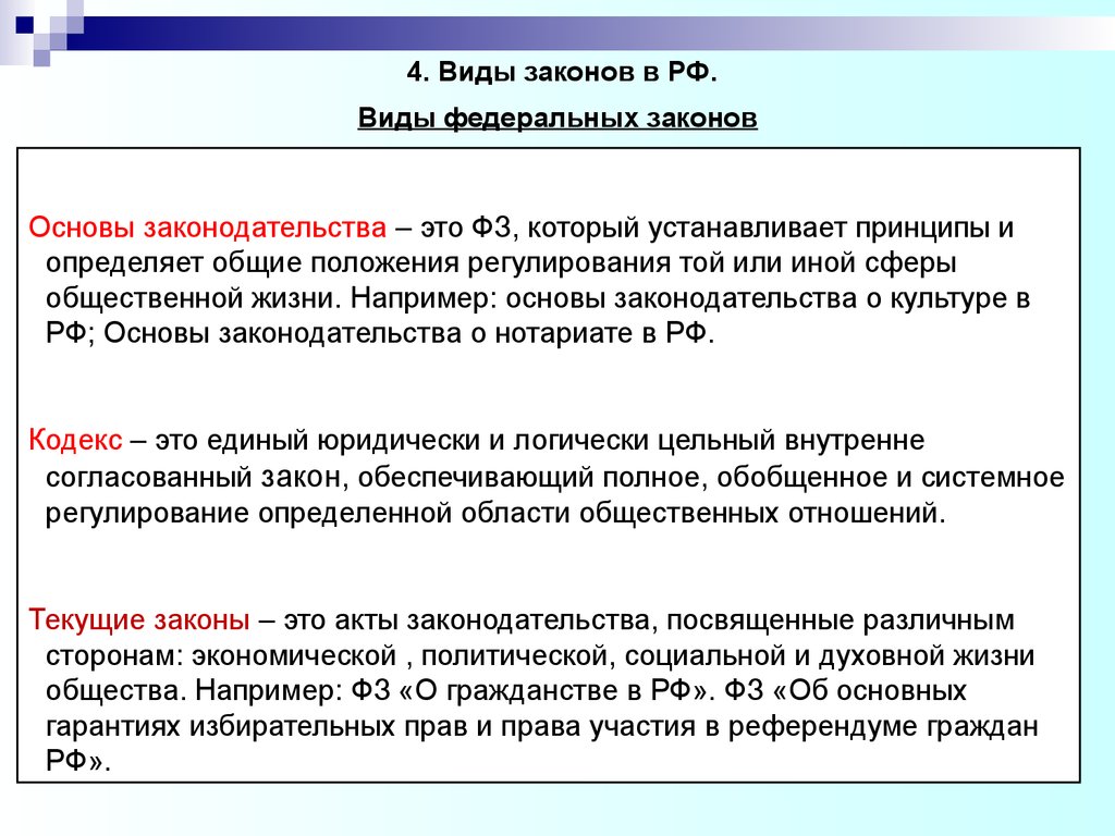 Федеральные законы примеры. Текущие федеральные законы. Основы законодательства. Виды федеральных законов. Текущие законы это.