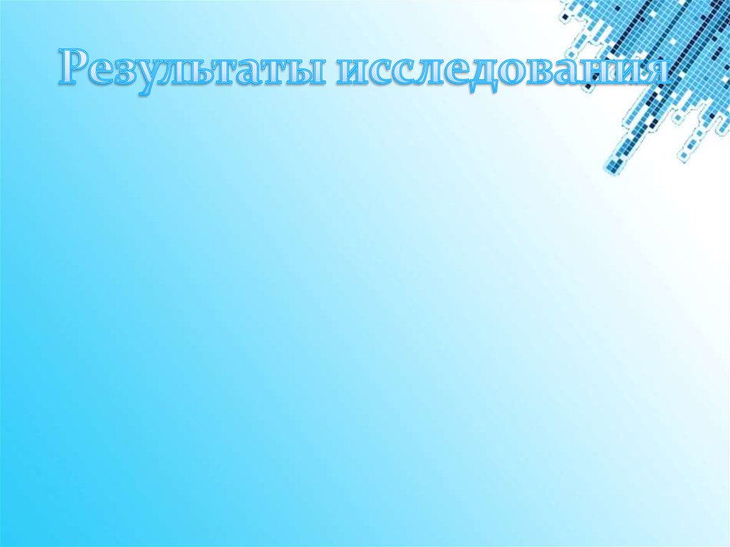 Результаты исследования