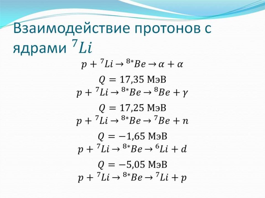 Взаимодействие протонов с ядрами (_^7)Li