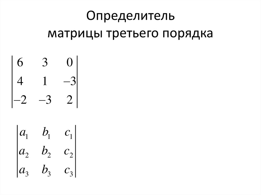 Определитель третьего порядка