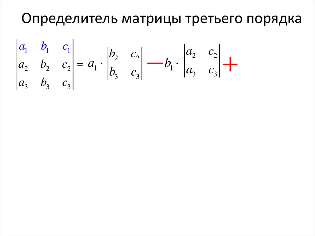 Определитель третьего порядка