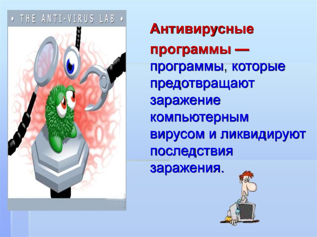 Антивирус презентация по информатике