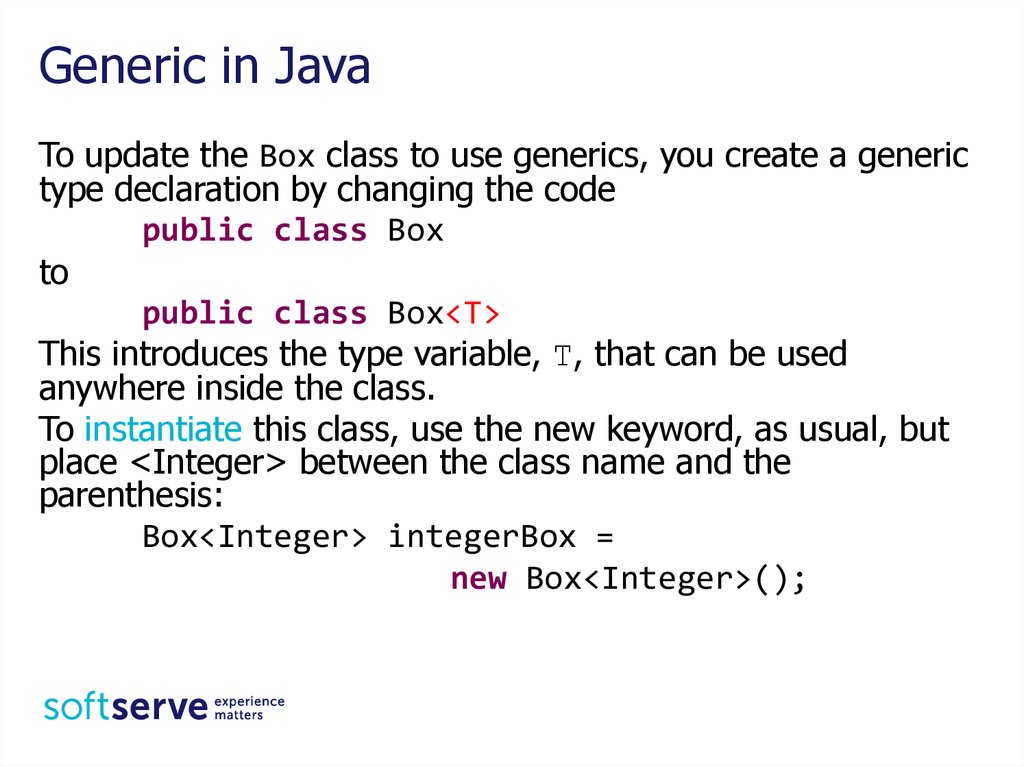 Generic in Java