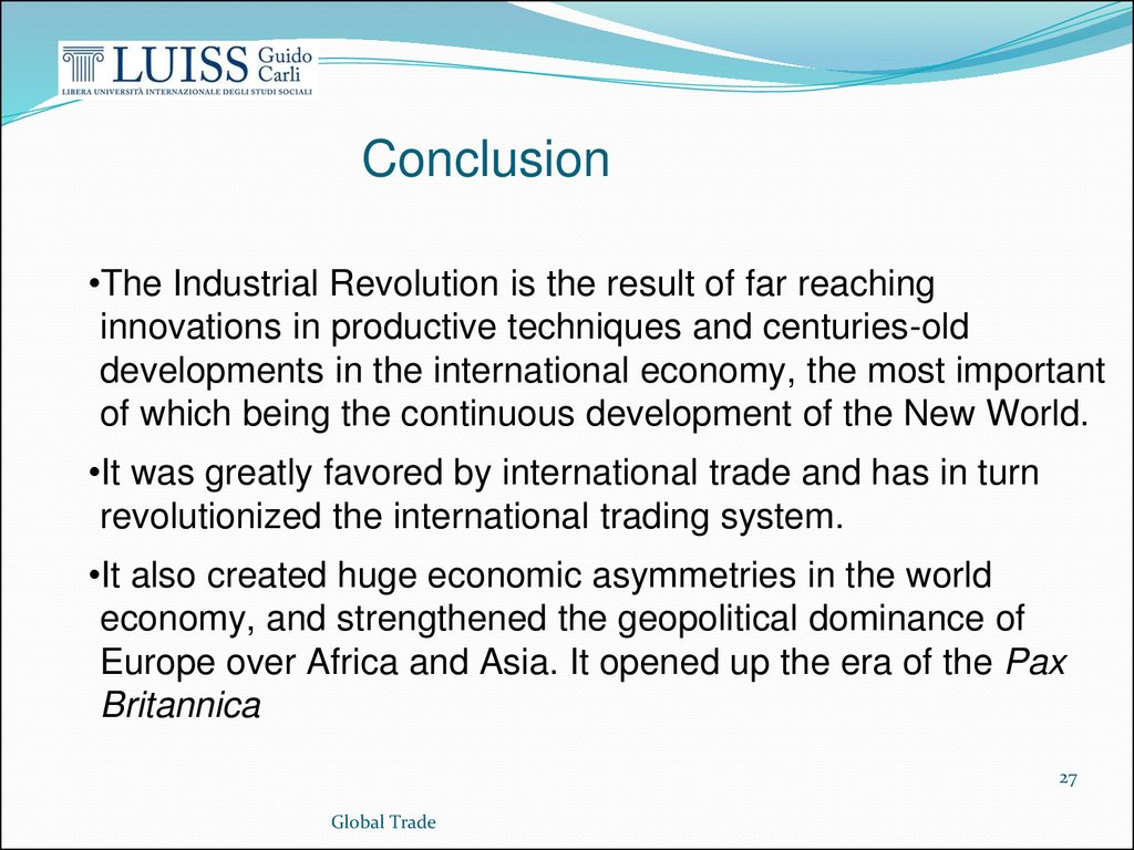 industrial revolution essay conclusion