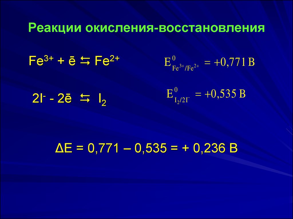 Найдите реакцию окисления