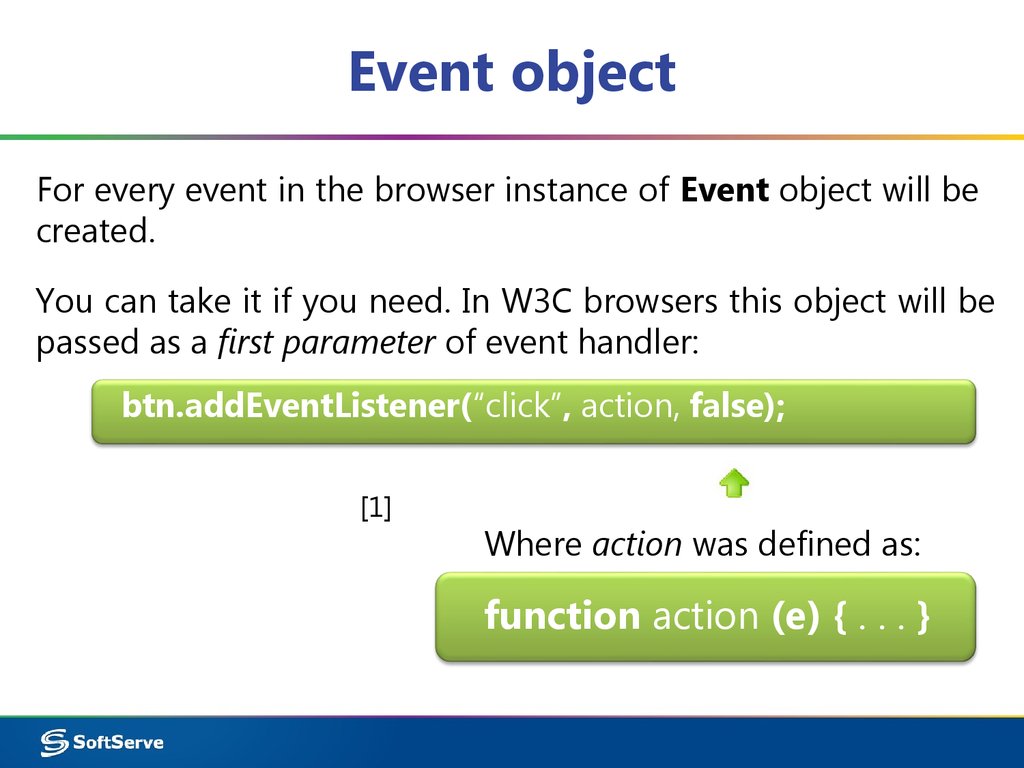 Event Handler js. JAVASCRIPT objects events.