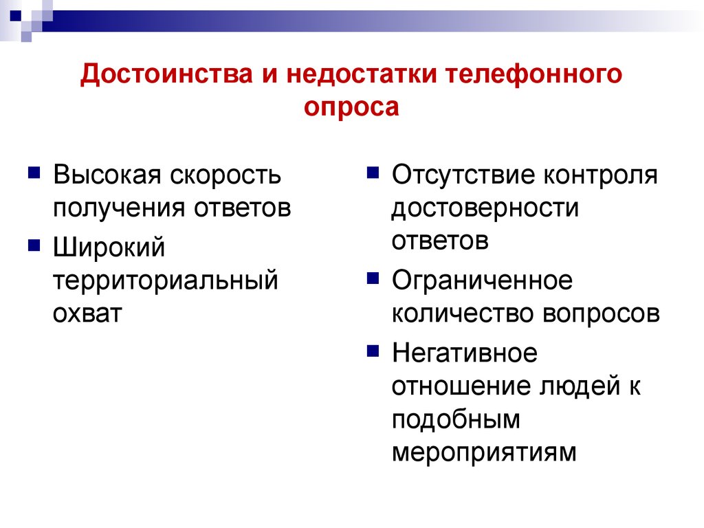 Каковы основные недостатки изображений. Телефонный опрос достоинства и недостатки. Достоинства и недостатки опроса. Преимущества и недостатки телефона. Достоинства и недостатки.