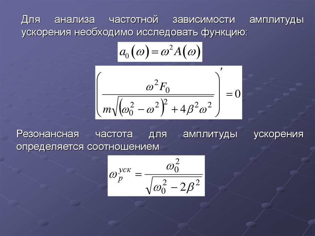 Амплитуда ускорения. Резонансная частота затухающих колебаний. Амплитудное ускорение. Амплитуда по ускорению. Амплитудное ускорение формула.