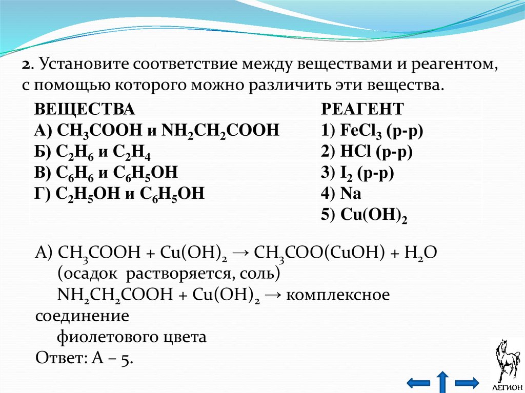 Fe2 реагенты. C6h5 Ch nh2 Cooh класс соединения. Co2 реагенты. Соответствие между формулой вещества и реагентами ЕГЭ. Соответствие между двумя веществами и реактивом.