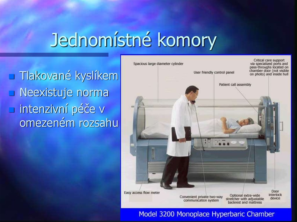 Jednomístné komory