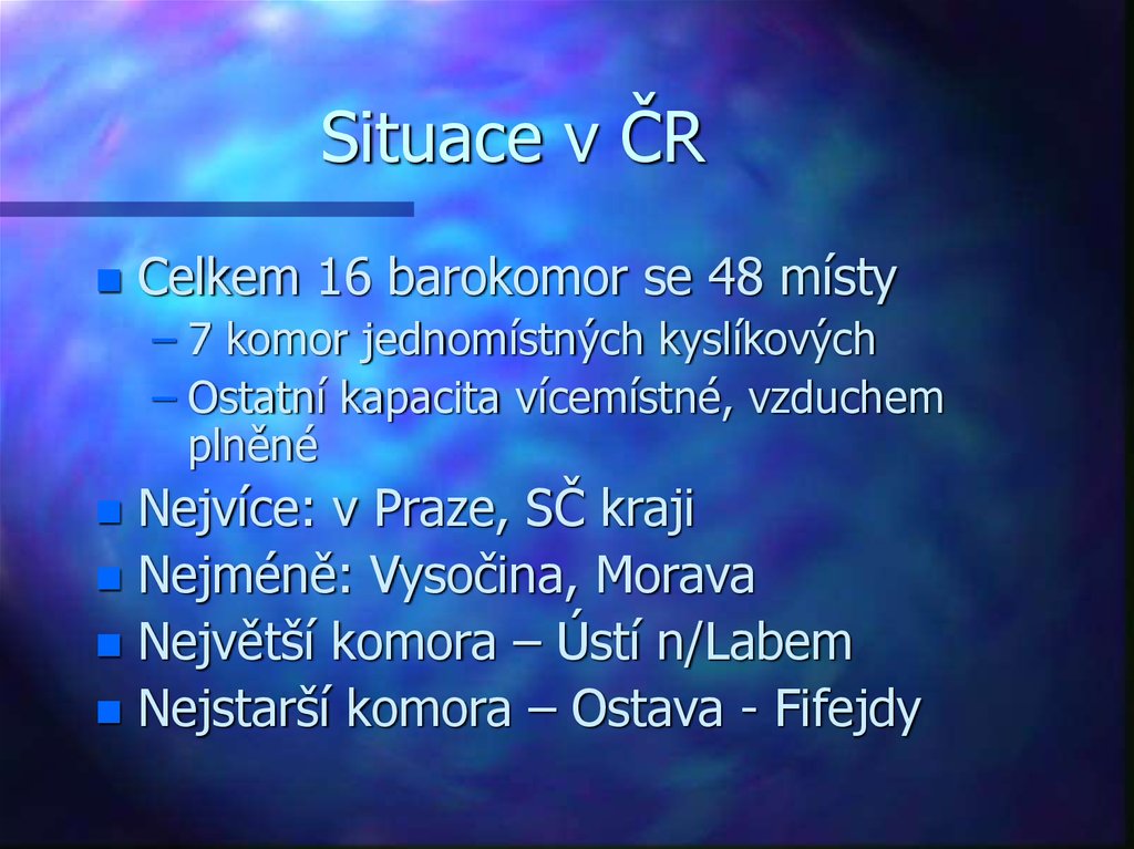 Situace v ČR