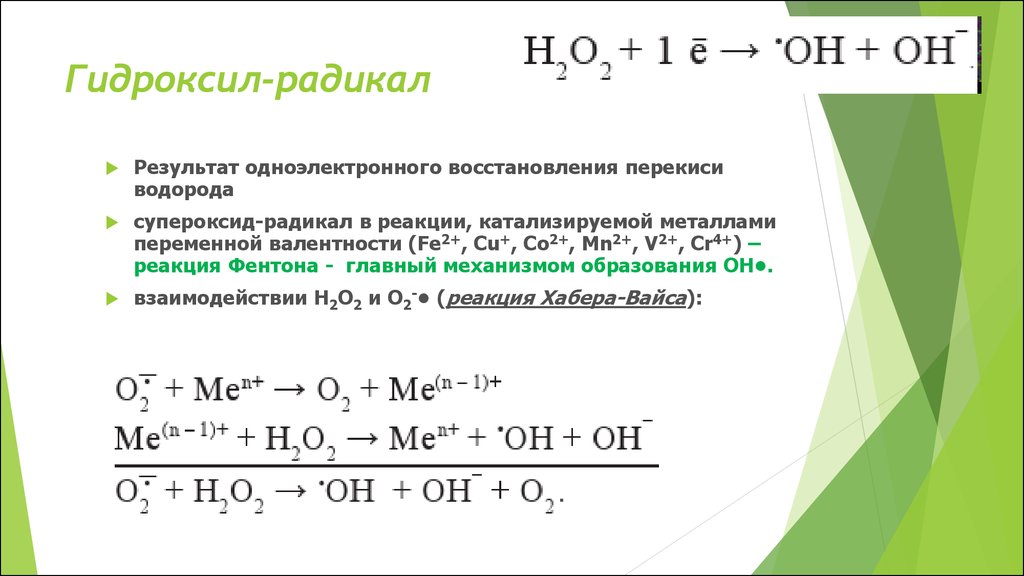 В результате реакции с кислородом образуется. Гидроксильный радикал. Гидроксильный радикал образуется. Супероксид Ион радикал. Образование гидроксильного радикала.