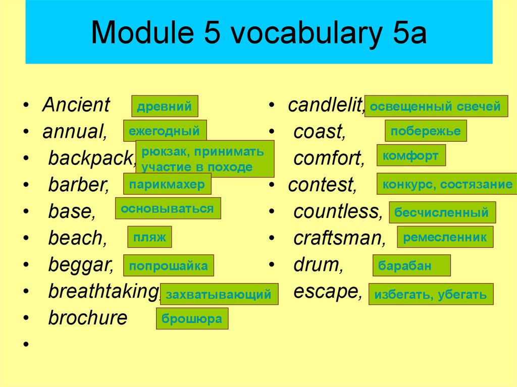 Spotlight 6 module 8d презентация