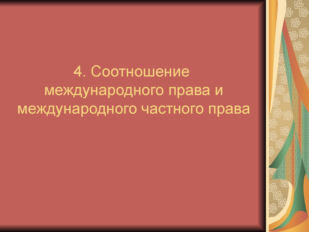 Право внешних сношений в международном праве презентация