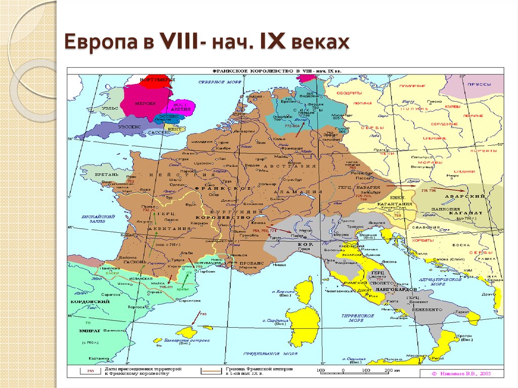 Европа 10 века карта