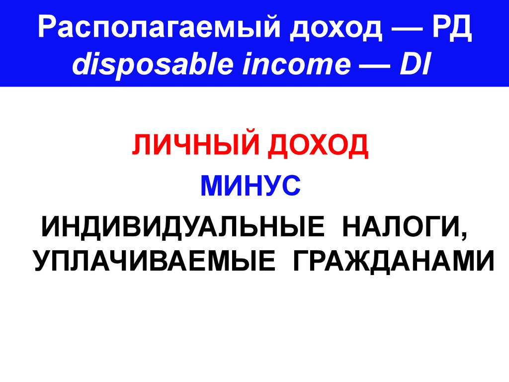 Учет национального дохода презентация