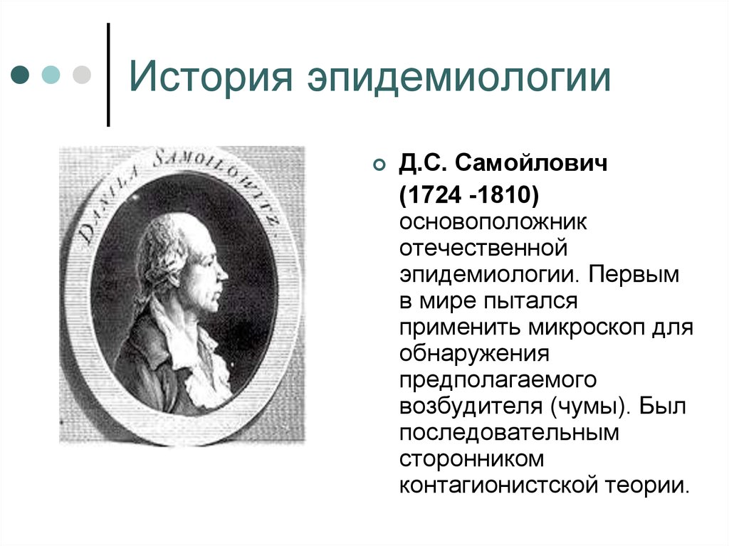 Первый опыт мм. Д. С. Самойлович (1744—1805).