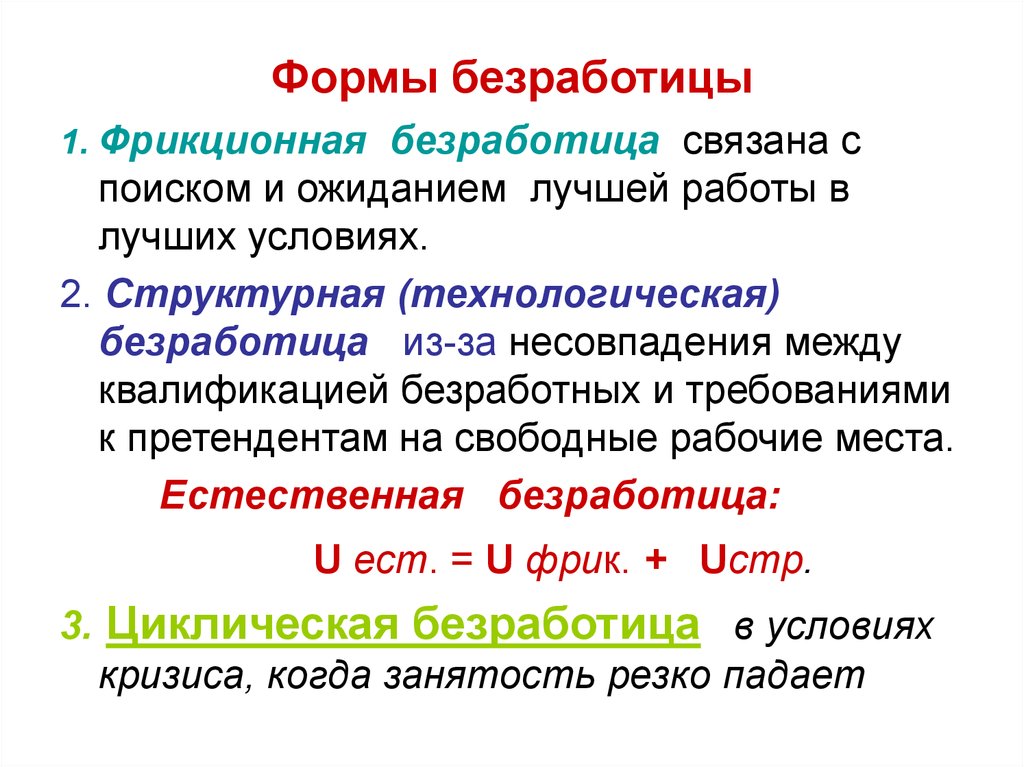 Безработицы 1 2. Формы безработицы. Формы проявления безработицы. Естественная форма безработицы. Основными формами безработицы являются.