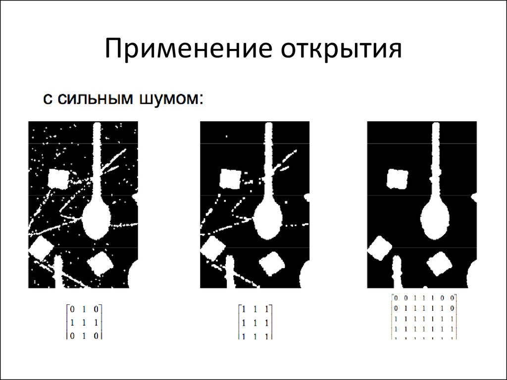 Открытие применение. Использование открытия.