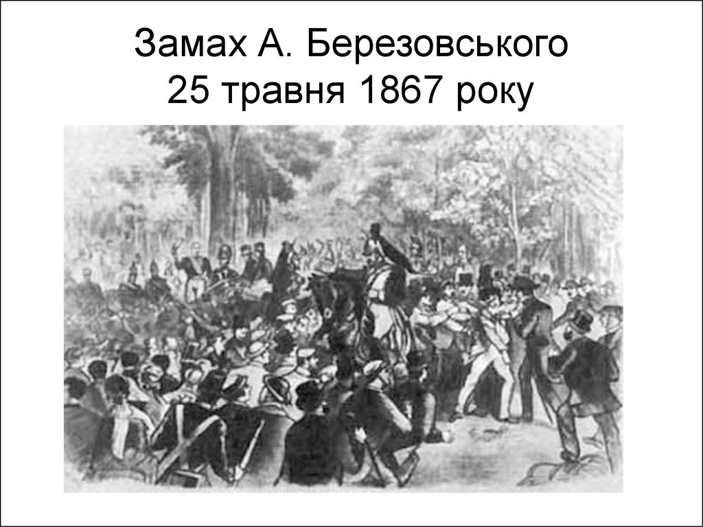 Замах А. Березовського 25 травня 1867 року