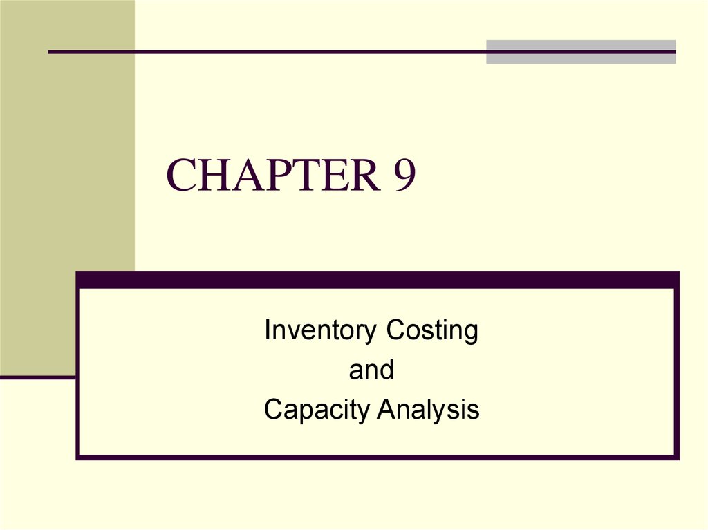 Capacity analysis. Management and cost Accounting. Activity based Budgeting. Inventory cost Analysis is. Database Parts.