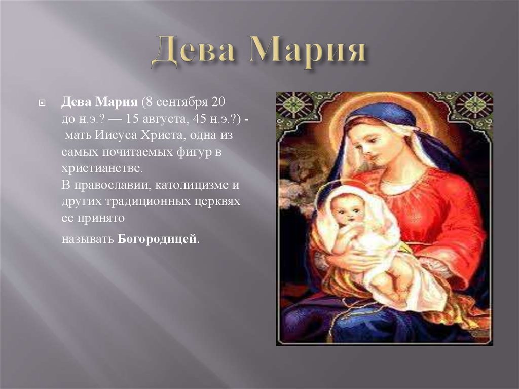 Maria messaging. Имя матери Иисуса Христа.