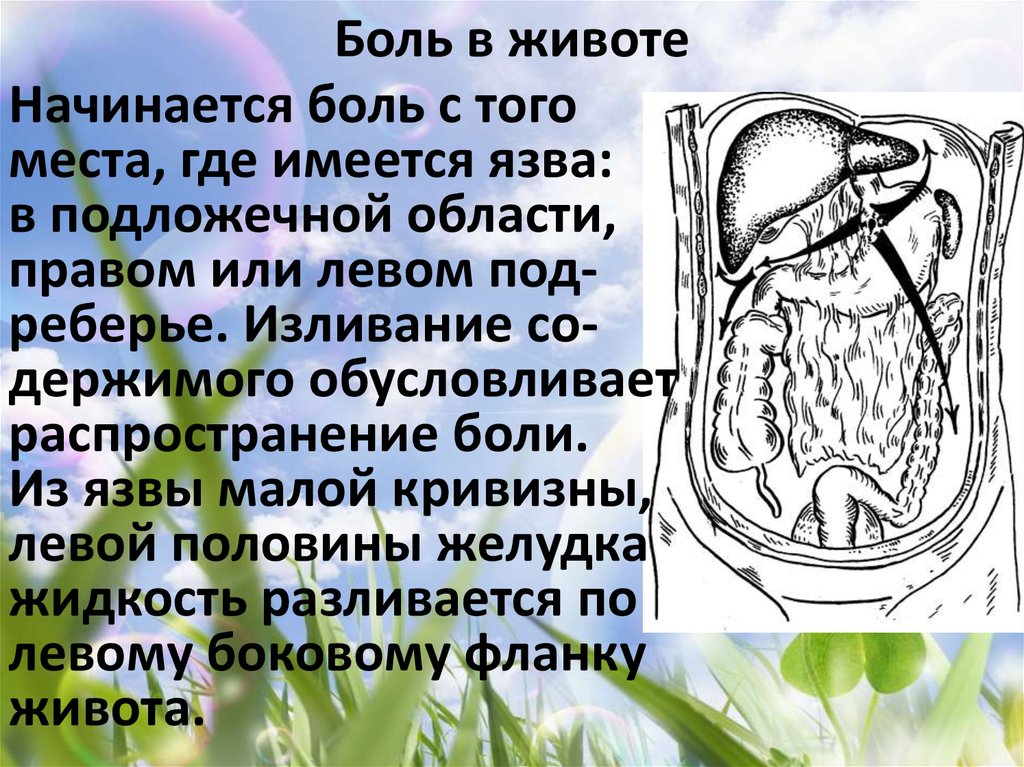 Боль в животе