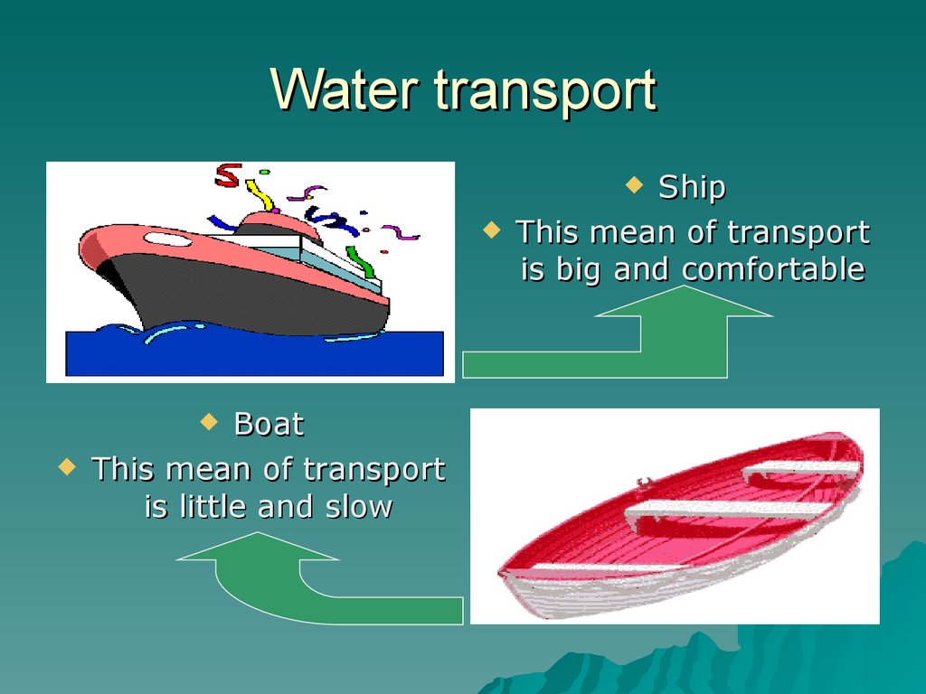 Types of transport 7 класс комарова презентация