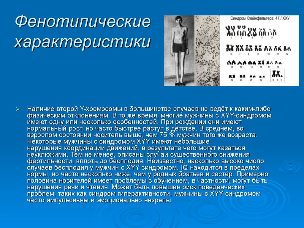 Фенотипические характеристики