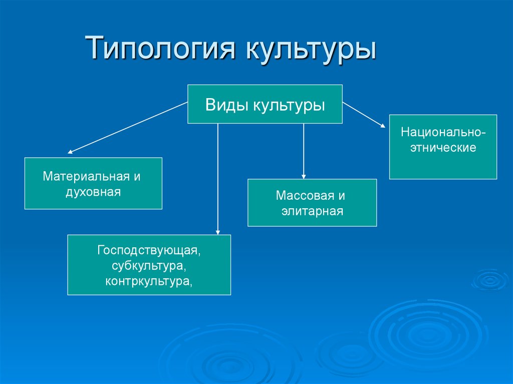 Типология культуры это