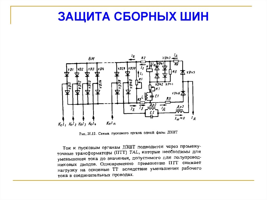 ЗАЩИТА СБОРНЫХ ШИН