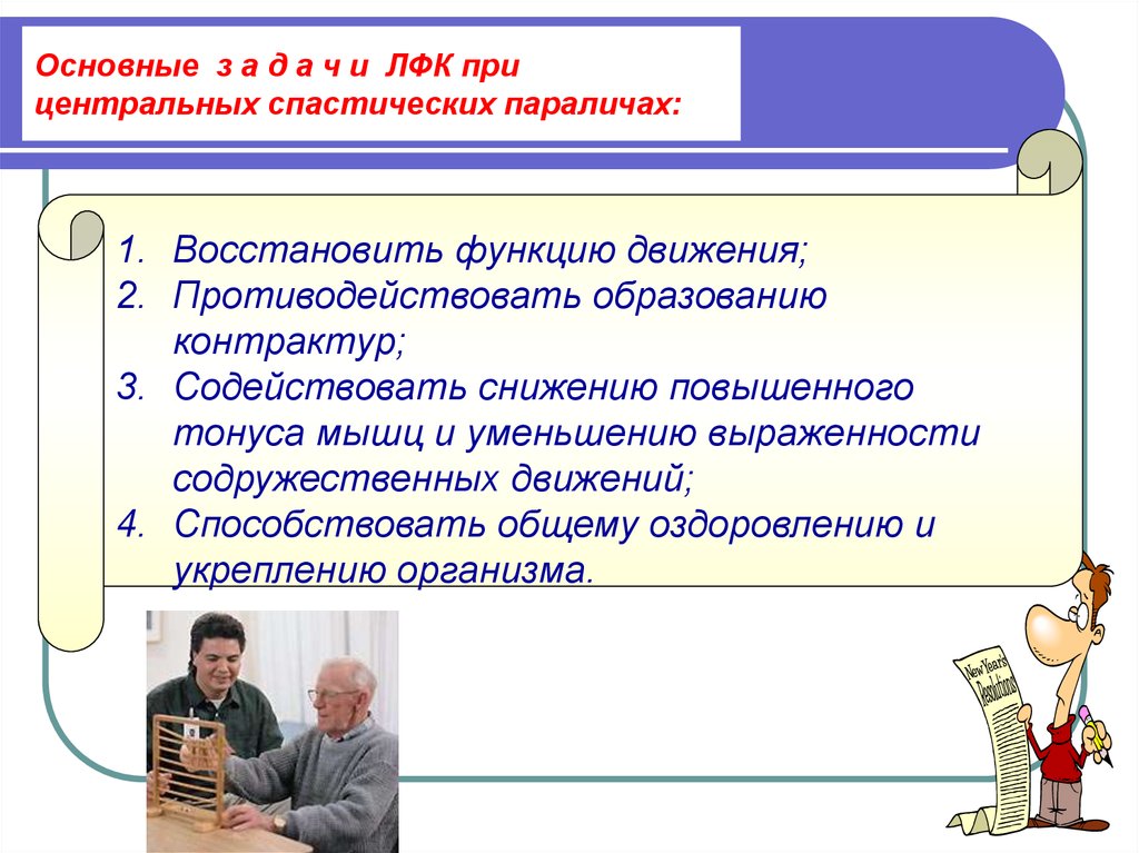 Восстановленные возможности. Противодействовать образование контрактур.