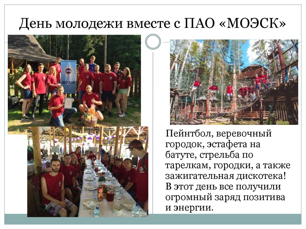 День молодежи вместе с ПАО «МОЭСК»