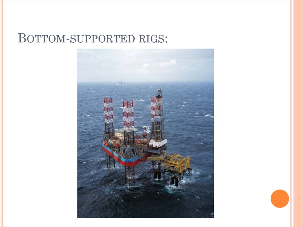 Bottom-supported rigs: