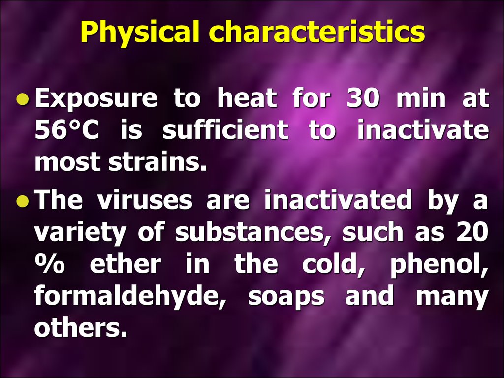 Physical characteristics