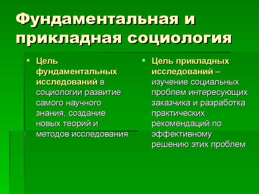 Развитие фундаментальные исследования. Фундаментальная и Прикладная социология. Фундаментальное социологическое исследование. Задачи фундаментальной социологии. Фундаментальные и прикладные социологические исследования.